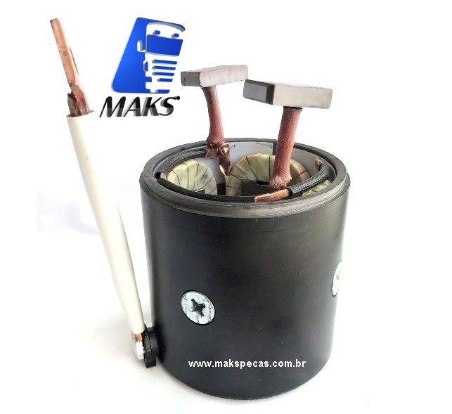 CPMI472 - Carcaça polar completa para motor de partida Mitsubishi Série M9 7,5KW 24V. Diversas aplicações, consulte a lista abaixo.