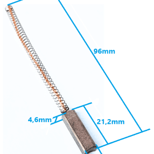 ESC8165 - Kit escovas do regulador para alternador modelo Prestolite 53160023, 24V, 150A, aplicação Scania 2448165