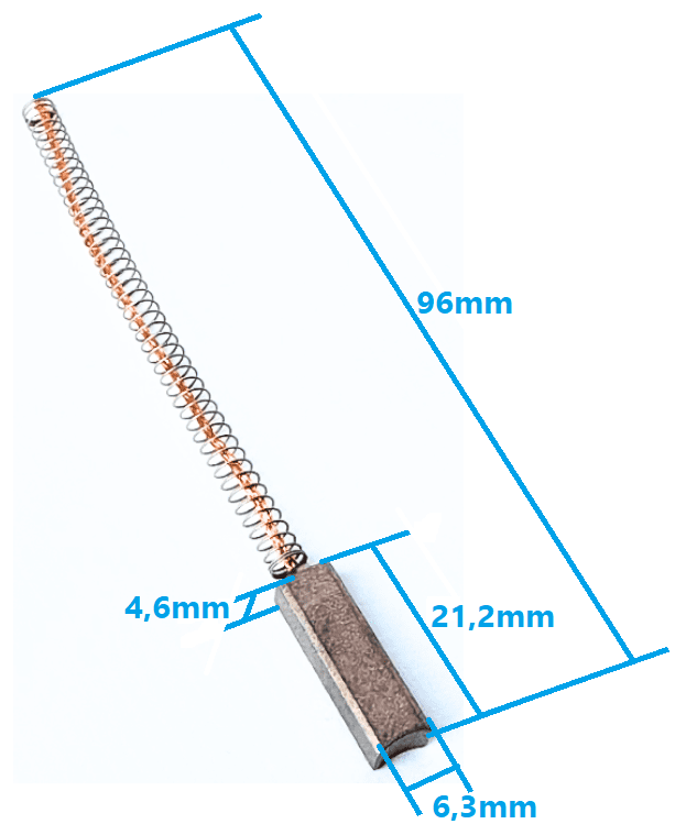 ESC8165 - Kit escovas do regulador para alternador modelo Prestolite 53160023, 24V, 150A, aplicação Scania 2448165