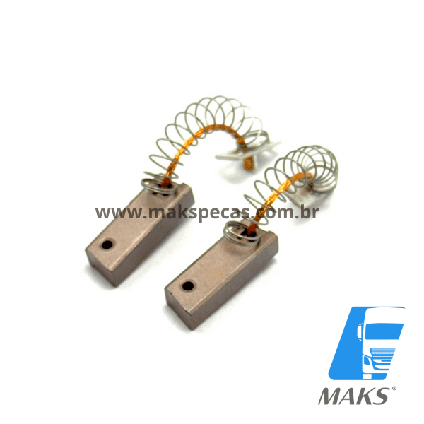 ESC8891 - Jogo de escovas para o regulador do alternador modelo Mitsubishi 24V 80A, VOLVO VM 210,240,260, outros.