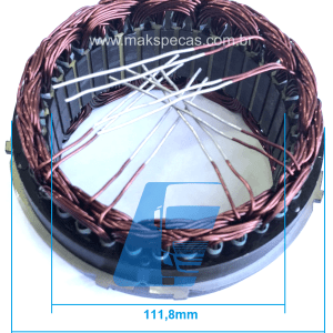 EST102 - Estator para alternador modelo Bosch 0124655102 24V 150A, Volvo FH
