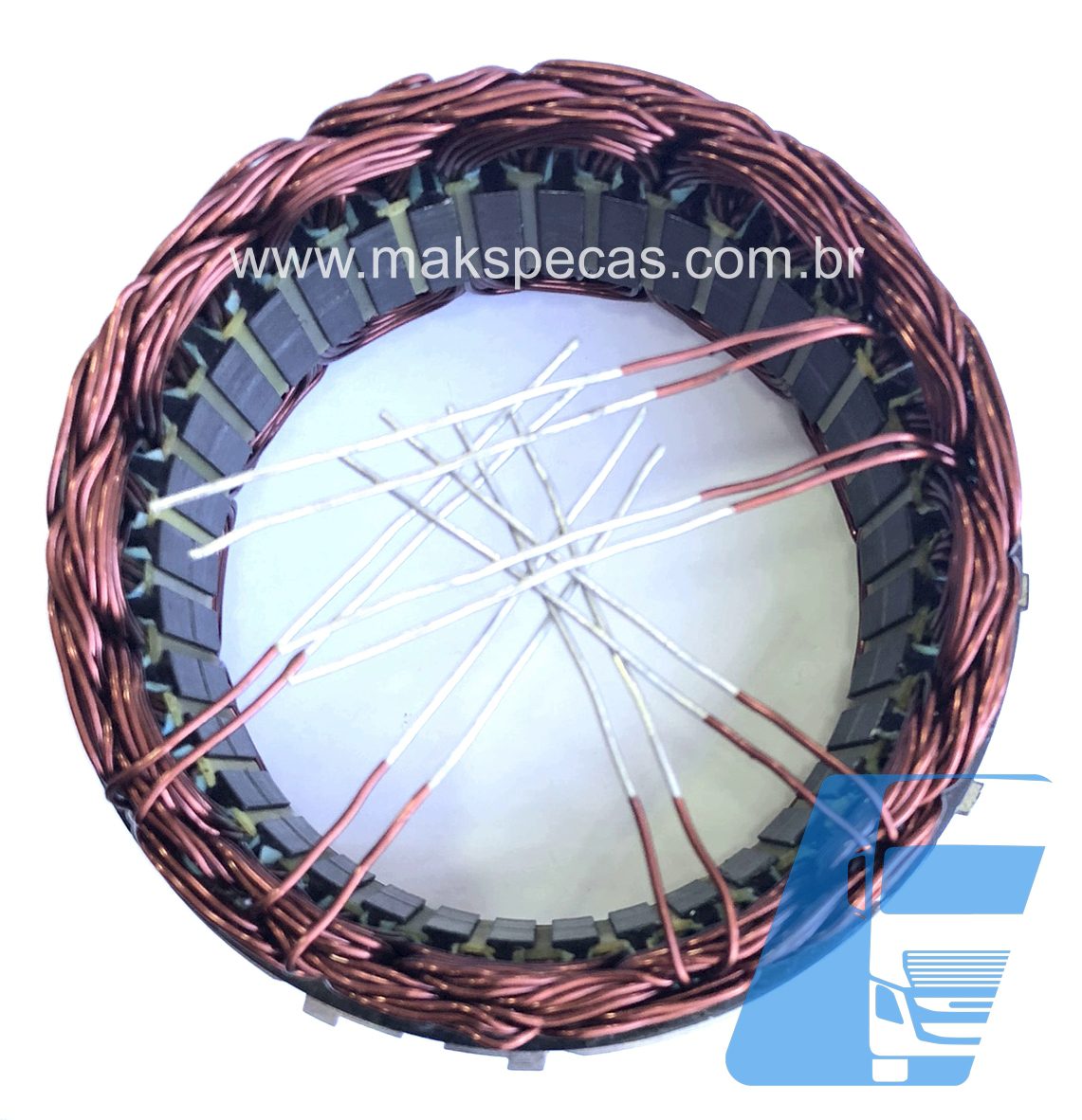 EST102 - Estator para alternador modelo Bosch 0124655102 24V 150A, Volvo FH