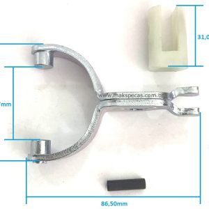 GFM871 - Garfo de acionamento para motor de arranque modelo Mitsubishi série M8, 5,0kW, 24V. Volvo, MAN, VW, Caterpillar, outros.