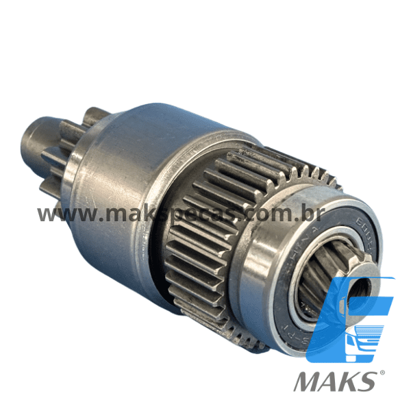 IMPD7550B - ​ Impulsor completo para motor de arranque tipo Denso N940, 2280007550, STR70278, aplicação Iveco Cursor/outros diversos mod. Denso. Pinhão 10 dentes 40mm.