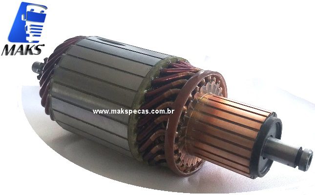 IND002S - Induzido mod 2004 015 007 , para motor de partida Bosch 0001261002 Scania Série 3/4/5