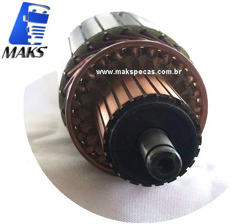 IND002S - Induzido mod 2004 015 007 , para motor de partida Bosch 0001261002 Scania Série 3/4/5