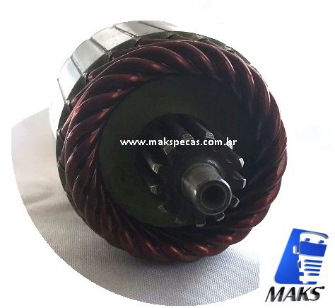 IND002S - Induzido mod 2004 015 007 , para motor de partida Bosch 0001261002 Scania Série 3/4/5