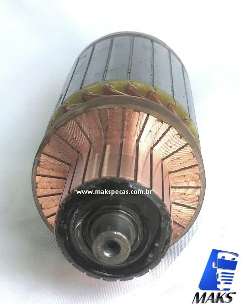 IND38MT - Induzido motor de partida Delco Remy 8200072,(00005, 00025, 00053, 00077, 00078, 00356) Volvo FH, NH12, Ford Cargo 2632, 2932, 4532, 5032, Case, Cummins, VWB, Outros.