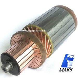 IND38MT - Induzido motor de partida Delco Remy 8200072,(00005, 00025, 00053, 00077, 00078, 00356) Volvo FH, NH12, Ford Cargo 2632, 2932, 4532, 5032, Case, Cummins, VWB, Outros.