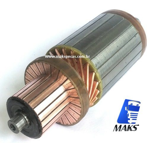 IND38MT - Induzido motor de partida Delco Remy 8200072,(00005, 00025, 00053, 00077, 00078, 00356) Volvo FH, NH12, Ford Cargo 2632, 2932, 4532, 5032, Case, Cummins, VWB, Outros.
