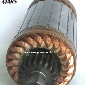 IND38MT - Induzido motor de partida Delco Remy 8200072,(00005, 00025, 00053, 00077, 00078, 00356) Volvo FH, NH12, Ford Cargo 2632, 2932, 4532, 5032, Case, Cummins, VWB, Outros.