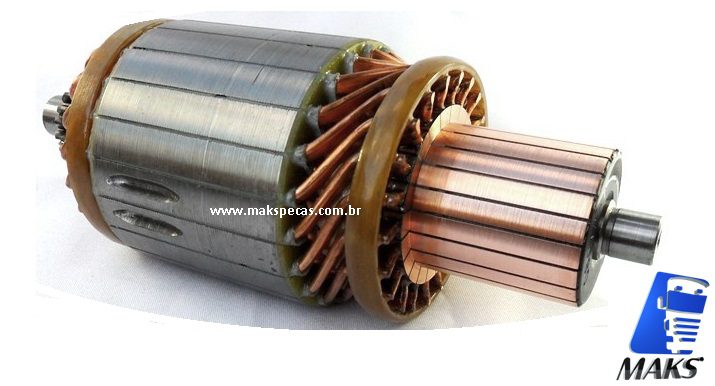 IND39MT - Induzido motor de partida Delco Remy 8200519, MBB Axor, 2035, 2040, 2044, 2540, 2044, 2540, 2544, 2640, 2644, 3340, 4140, O500RS, RSD, OM457LAE, outros.