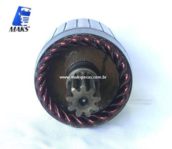 IND5641 - Induzido para motor de Partida tipo Denso 24V, 4,5Kw, 10dentes. Aplicação Iveco Stralis 2995138/ 42498714/ 99432760/ Lucas LRS01957/ LRS1957