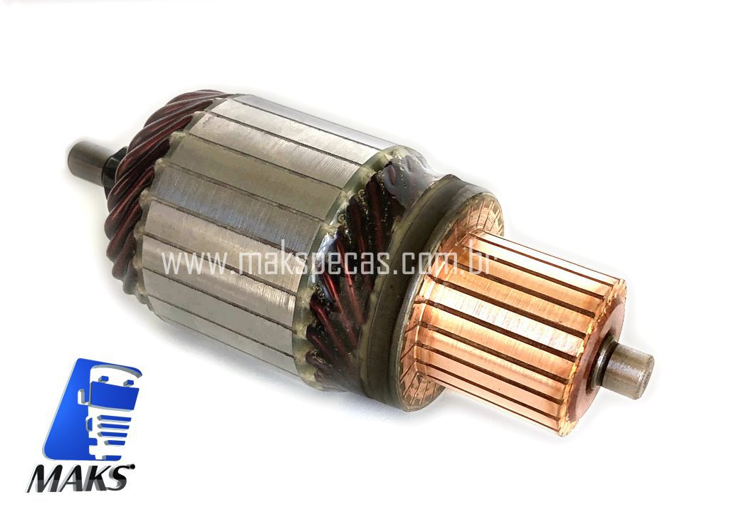 IND5740 - Induzido motor de partida modelo Denso 4280005741 12V, 2.7kW, 10 dentes CW, aplicação John Deere