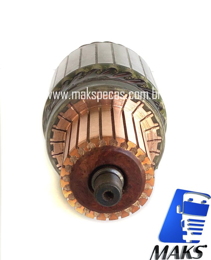 IND5740 - Induzido motor de partida modelo Denso 4280005741 12V, 2.7kW, 10 dentes CW, aplicação John Deere