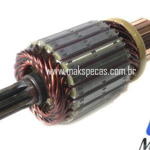 IND664 - Induzido para motor de arranque modelo Denso 228000-0664 12V 1,4 KW 9 dentes CW aplicação KUBOTA , BOBCAT, BOMAG , CASE