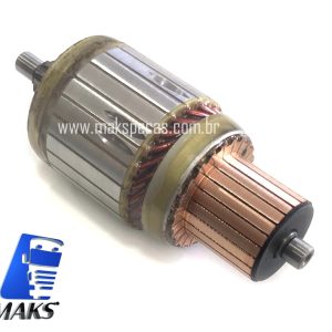 IND7100 - Induzido para motor de arranque modelo Denso 428000-7100 24V, 4.8Kw, 10 Dentes.