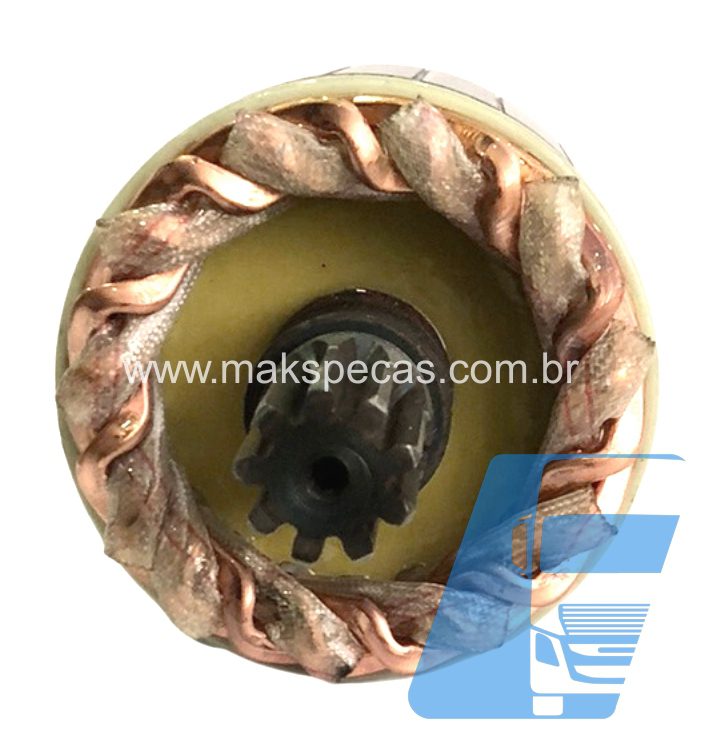 IND7171- Induzido partida modelo Nikko 230007171 24V 7.5Kw, 15 dentes. Mitsubishi S12R S16R 15T