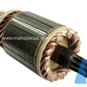IND7171- Induzido partida modelo Nikko 230007171 24V 7.5Kw, 15 dentes. Mitsubishi S12R S16R 15T