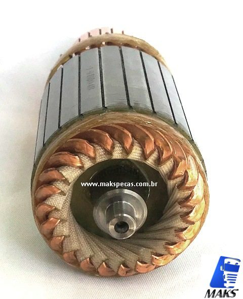 IND7550 - ​Induzido motor de arranque tipo Denso N940, 2280007550, STR70278, 24V 5,5KW 10dentes, aplicação Iveco Cursor.