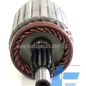 IND80472 - Induzido para motor de partida modelo Mitsubishi M008T80472 24V, 3.2 kW, 11 dentes CW, aplicação Caterpillar.