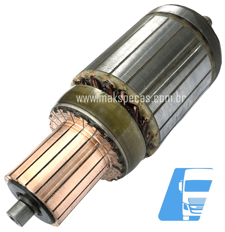 IND9121 - Induzido para motor de arranque modelo Denso 428000-9121 24V 7,0kW aplicação Caterpillar
