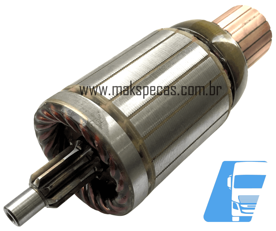 IND9121 - Induzido para motor de arranque modelo Denso 428000-9121 24V 7,0kW aplicação Caterpillar