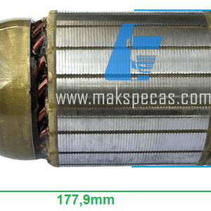 IND9121 - Induzido para motor de arranque modelo Denso 428000-9121 24V 7,0kW aplicação Caterpillar