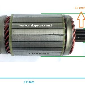 INDM8 - Induzido Mitsubishi série M8 5.0Kw  24V, Volvo, VW, MAN, Caterpillar, outros, tipo M008T60871