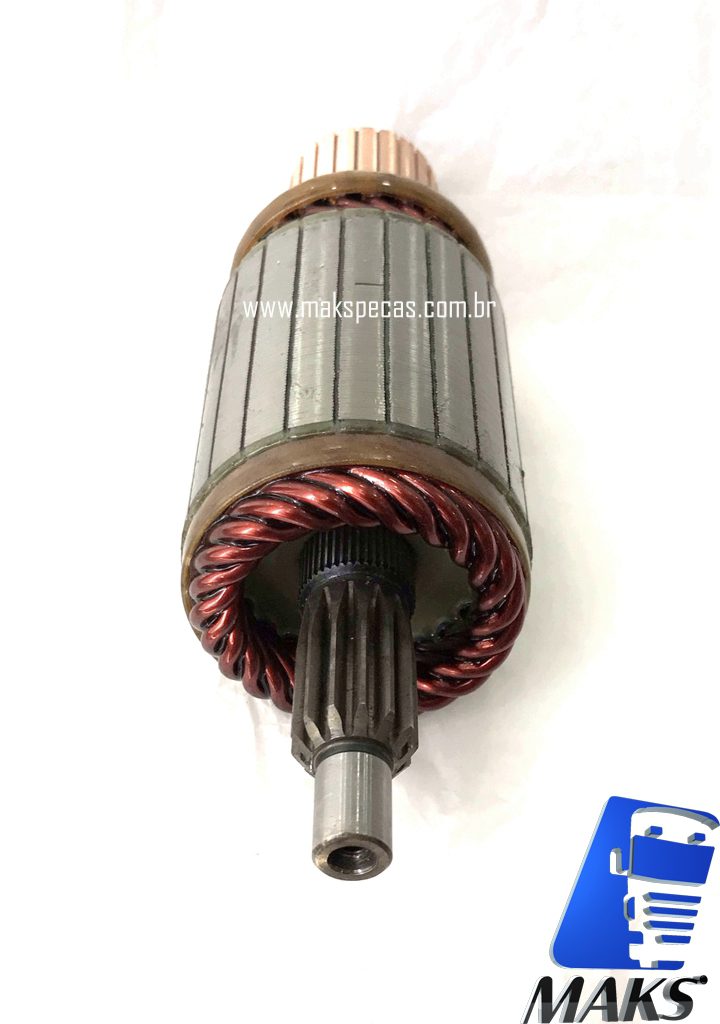 INDM8671 - Induzido partida Mitsubishi M008T61671. Aplicação Iveco 504025884 24V 10 dentes. Lester 30221.