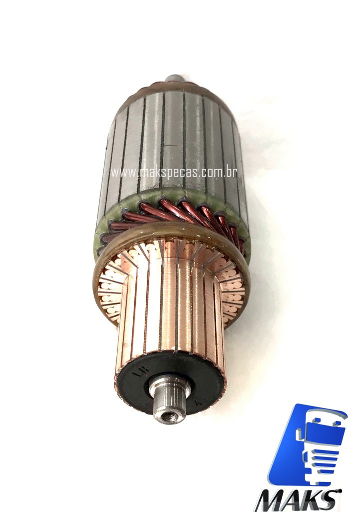 INDM8671 - Induzido partida Mitsubishi M008T61671. Aplicação Iveco 504025884 24V 10 dentes. Lester 30221.