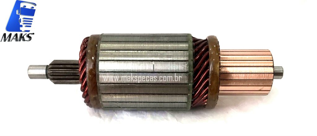 INDM8671 - Induzido partida Mitsubishi M008T61671. Aplicação Iveco 504025884 24V 10 dentes. Lester 30221.