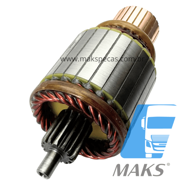 INDM93R - Induzido para motor de arranque modelo Prestolite M93R 12V Ford cargo, Cummins, Agrale, Sprinter