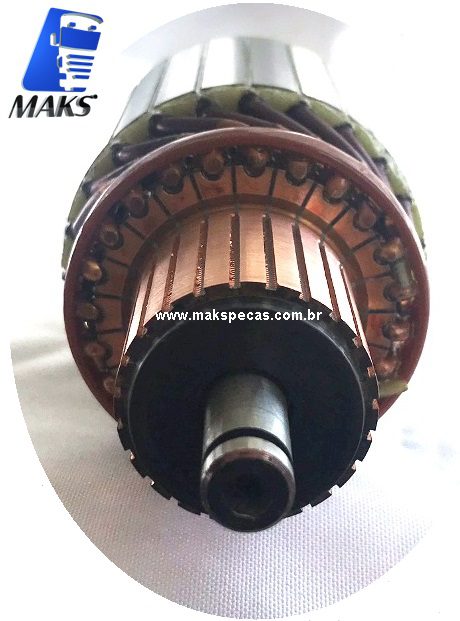 INDS4 - Induzido mod Bosch 6033AD5025/ 6033AD5148/ DAF 1658732 para motor  partida tipo Bosch 0001241001 scania Série 3/4/5