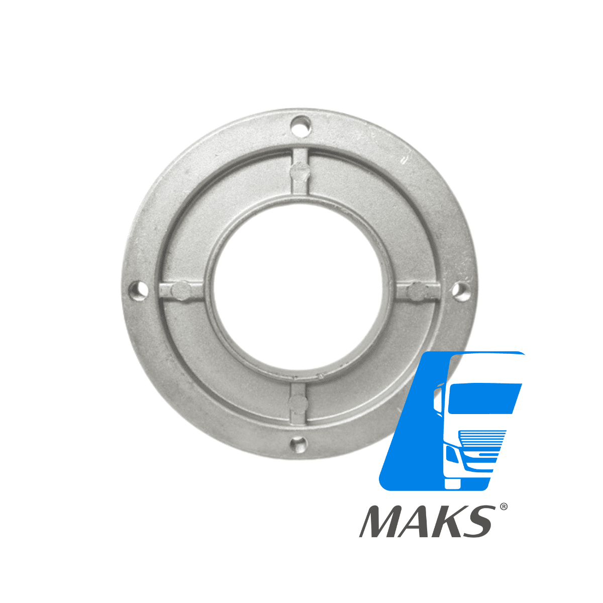 MRAL94 - Tampa de aluminio fixação do rolamento dianteiro do alternador Bosch 0120689562 Scania L94 28V 140A/outros