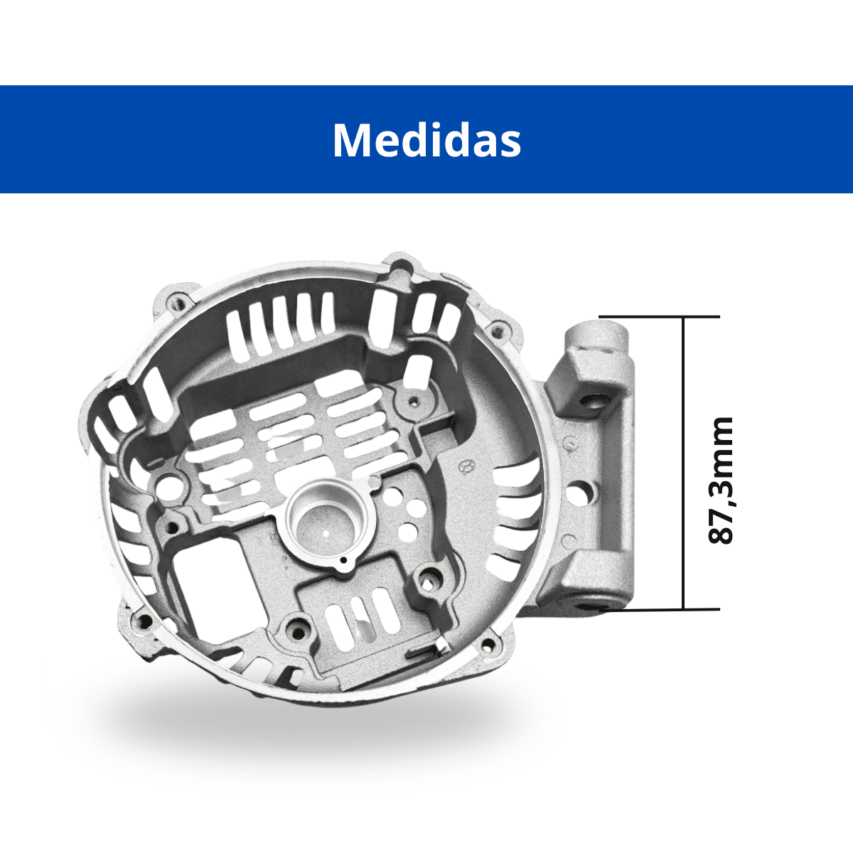 TT5691 - Mancal traseiro alternador eletrônico tipo Mitsubishi A004TR5691 /573015/SC0573015/A004TR5691ZT/ 24V 100A. Aplicação Scania.