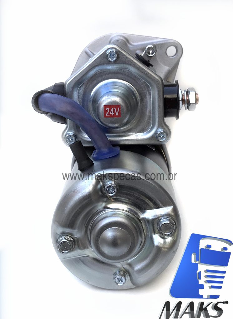 MPD630 - Motor de partida modelo Denso 228000-0630 24V, 4.5kW, 10 dentes, aplicação Cummins, Komatsu, Case