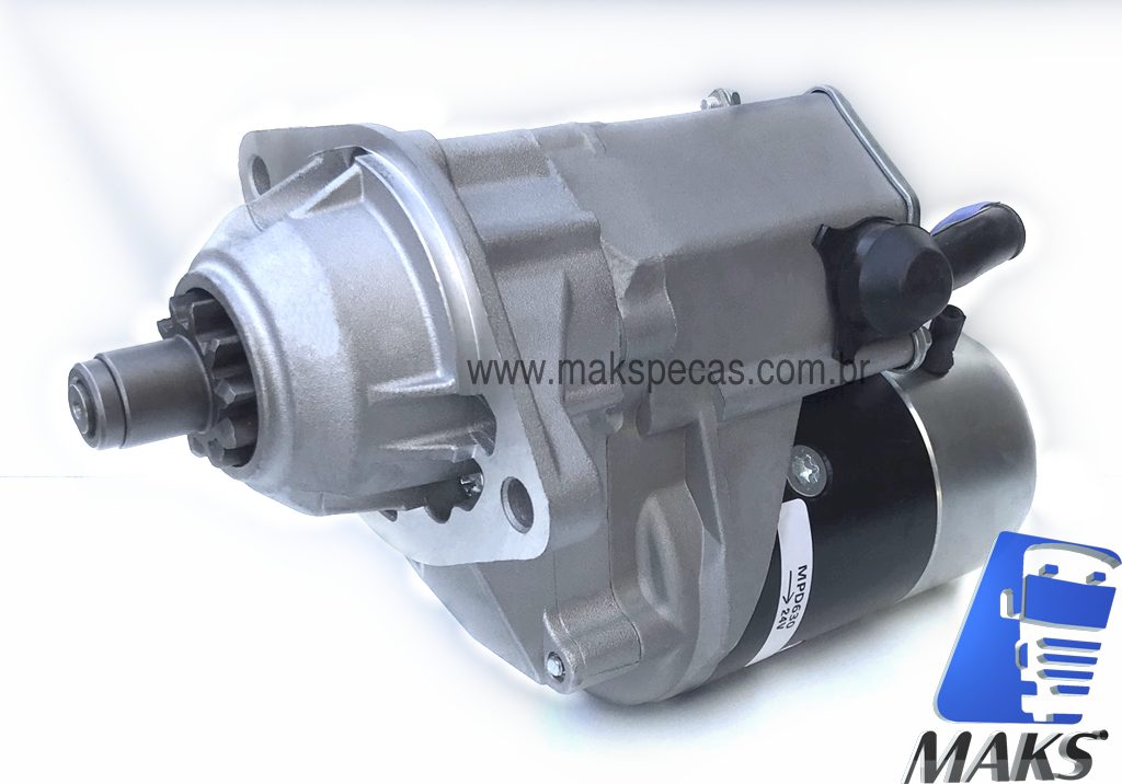 MPD630 - Motor de partida modelo Denso 228000-0630 24V, 4.5kW, 10 dentes, aplicação Cummins, Komatsu, Case