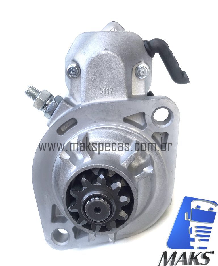 MPD7100 - Motor de partida modelo Denso 428000-7100, 438000-0060 24V, 4.8Kw, 10 Dentes. Aplicação Cummins /Volare 438000-7100