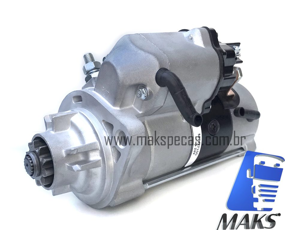 MPD7100 - Motor de partida modelo Denso 428000-7100, 438000-0060 24V, 4.8Kw, 10 Dentes. Aplicação Cummins /Volare 438000-7100