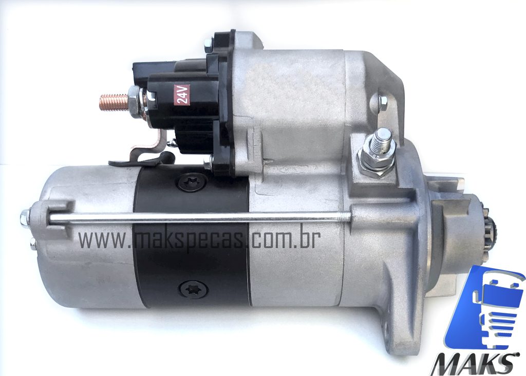 MPD7100 - Motor de partida modelo Denso 428000-7100, 438000-0060 24V, 4.8Kw, 10 Dentes. Aplicação Cummins /Volare 438000-7100