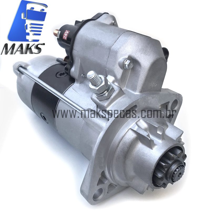 MPD7100 - Motor de partida modelo Denso 428000-7100, 438000-0060 24V, 4.8Kw, 10 Dentes. Aplicação Cummins /Volare 438000-7100