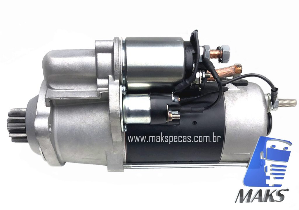 MPLB012 - Motor de partida/ Arranque tipo Bosch 0001330012 24V 6,0kw 12 dentes, aplicação Liebherr 10219978, outros.