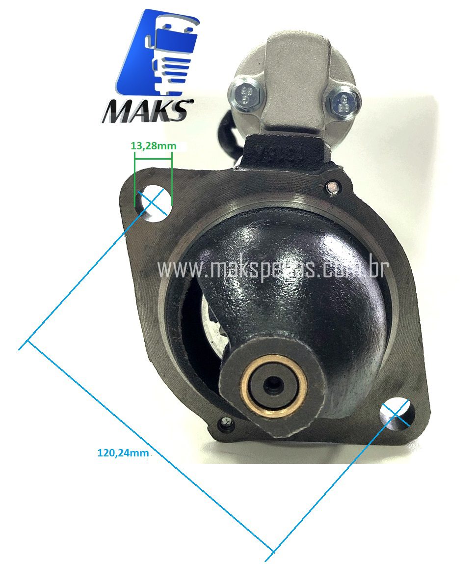 QDJ1308 - Motor de arranque modelo QDJ 1308  12V 3Kw 11 dentes,  maquinas