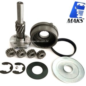 KPM55 - Kit Planetária sem impulsor para motor de partida tipo Mitsubishi Linha M9 5.5kW. Diversas aplicações, consulte a lista abaixo.