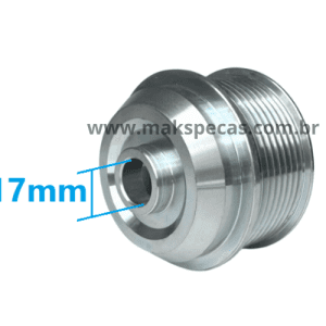 POL6393 - Polia para alternador Mitsubishi A004TR6393 24V 110A Volvo FH12, FM12, FMX12