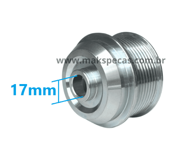 POL6393 - Polia para alternador Mitsubishi A004TR6393 24V 110A Volvo FH12, FM12, FMX12