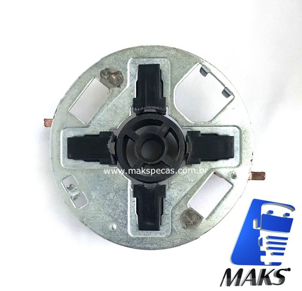 PE002S - Porta escovas (2004336100) para motor de arranque (partida) Bosch F042002135, (mesmo 0001261002 Geração 2) HXF95-L 24V. Aplicação Scania Highline série 3/4/5.