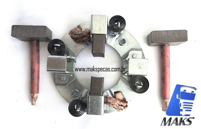 PE38MT - Porta escovas para motor de arranque modelo Delco Remy 38MT 24V, 10528064. Volvo, Ford, Volkswagem, Case, Cummins, Scania, Outros.