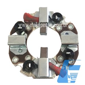 PE80472 - Porta escovas para motor de partida modelo Mitsubishi M008T80472 24V, 3.2 kW, 11 dentes CW, aplicação Caterpillar.